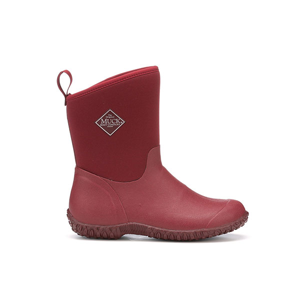 Muck Boots Muckster II Mid Wellington Boots - Red - Greengarth